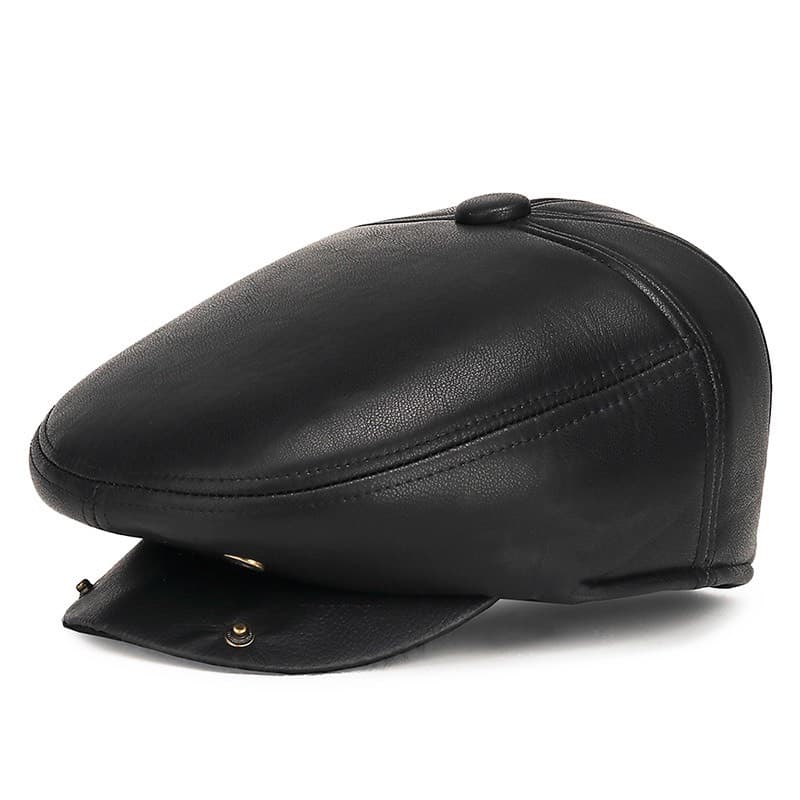 Mũ Da Nam Giữ Ấm Mùa Đông 3in1 – Mũ Lưỡi Trai & Mũ Nồi Có Bịt Tai Cao Cấp