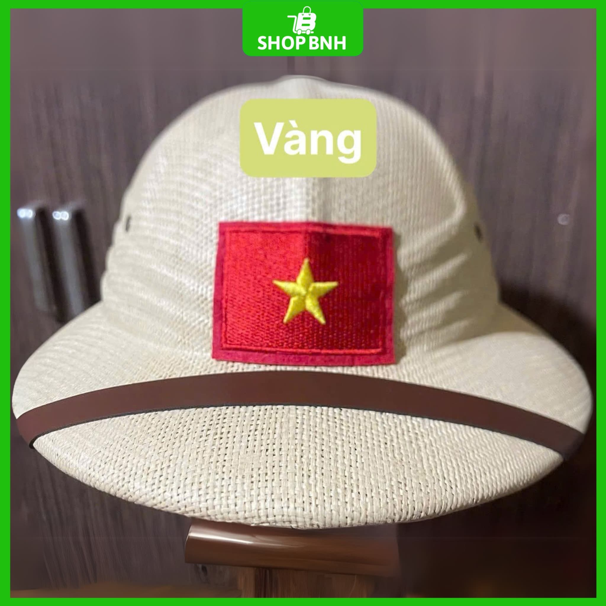 Mũ cói vành rộng gắn cờ Việt Nam – Mũ đi biển form cứng cao cấp, chống nắng, có chỉnh size 56–61cm