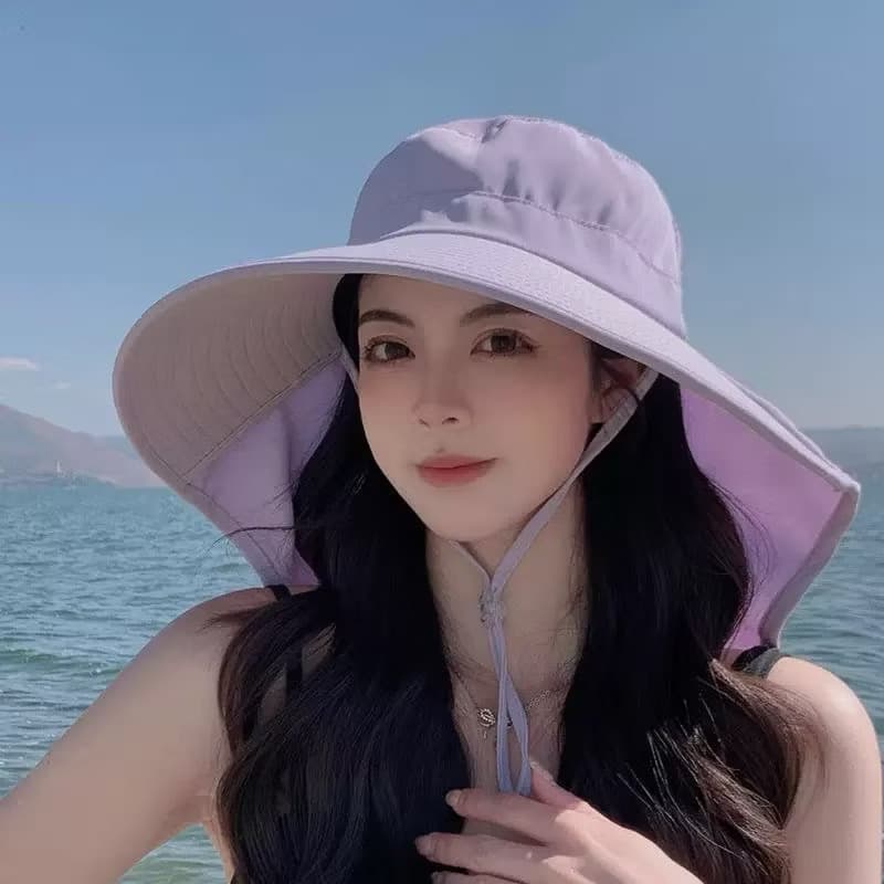 Mũ Vành Rộng Chống Nắng Nữ Kiểu Mới – Chống Tia UV, Chống Thấm, Thời Trang Cao Cấp