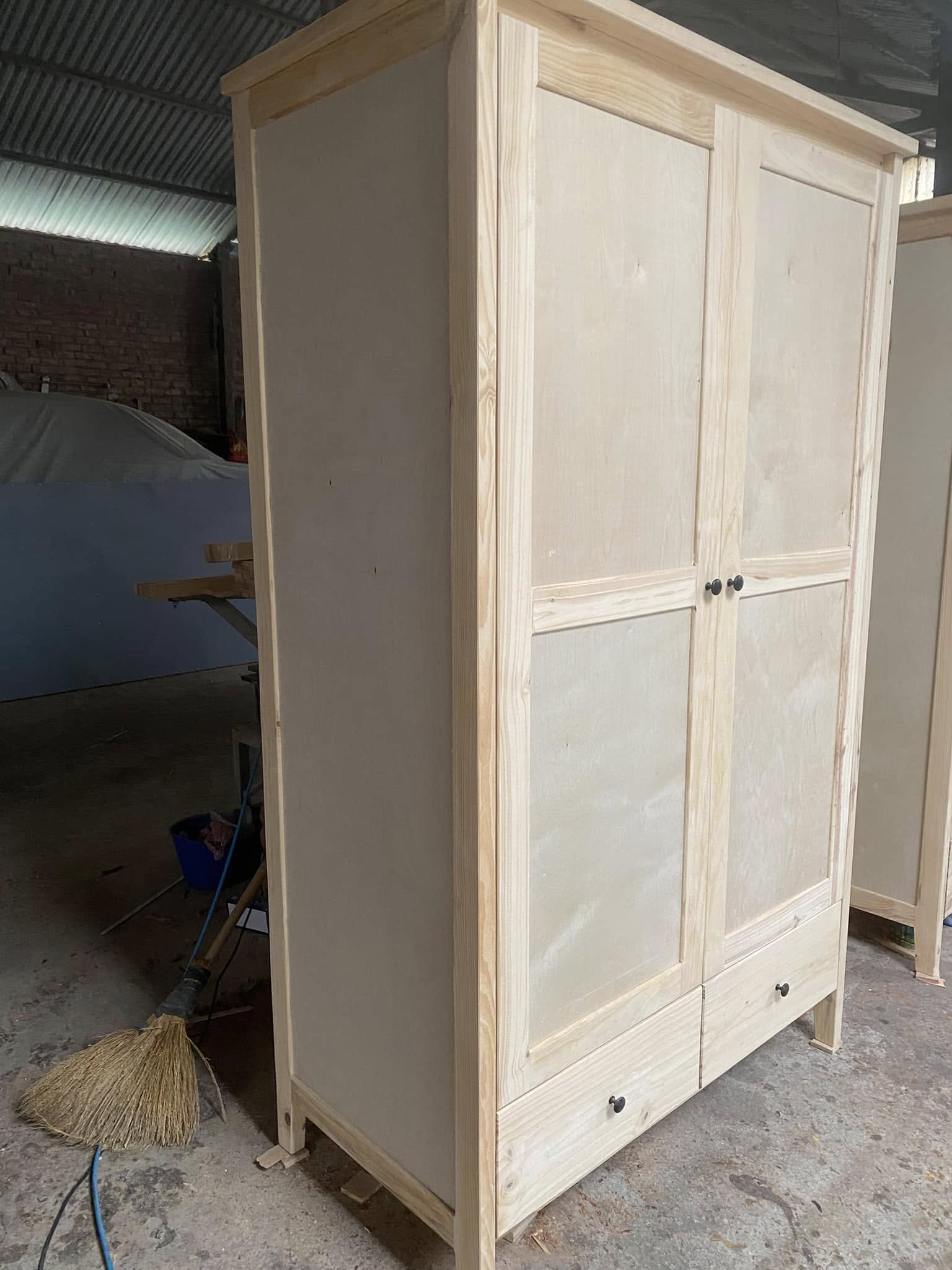 Tủ áo 2 cánh 1,2m x 1,97m x 0,6m – không gian lưu trữ rộng rãi