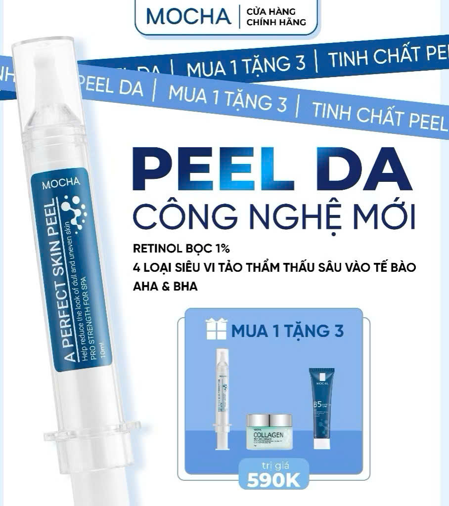 Retinol Mix Peel Mocha Peel Da Cải Thiện Mụn Nám, Căng Bóng, Skincare Tại Nhà Mua 1 Được 4