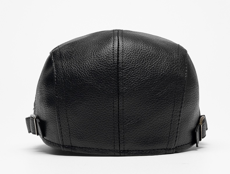 Mũ da trung niêm Beret thời trang thu đông