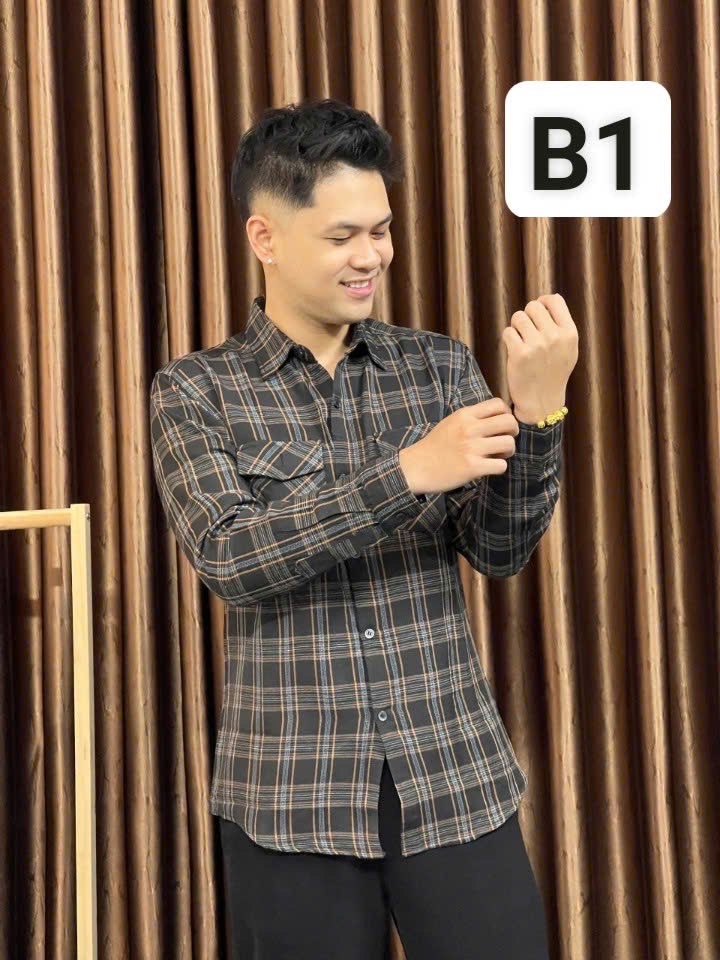 Áo sơ mi nam caro sang trọng lịch lãm bền bỉ thoáng mát