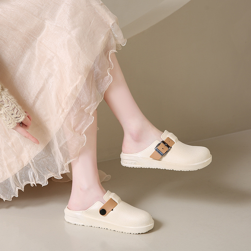 Dép sục sandal nữ kín mũi chân bảo vệ đầu ngón chân