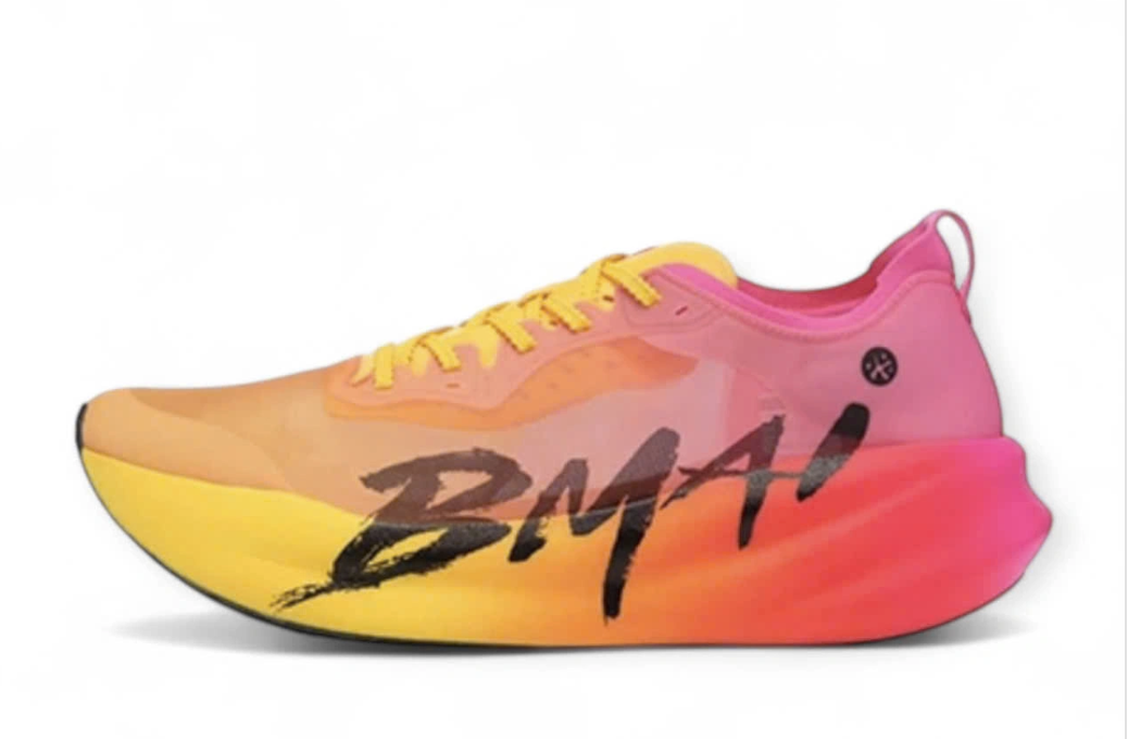 Giày Chạy Bộ marathon Bmai Turbo 3.0 full carbon vàng hồng