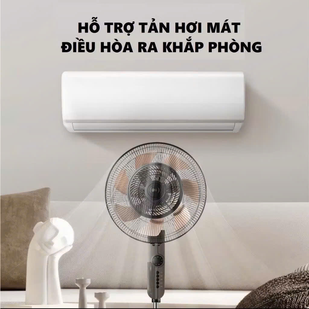 Quạt Cây Đứng Camel 5 Cánh ĐỒNG tốc độ gió _ Quạt Camel Cánh Đồng SIÊU MÁT Bảo Hành 12 Tháng