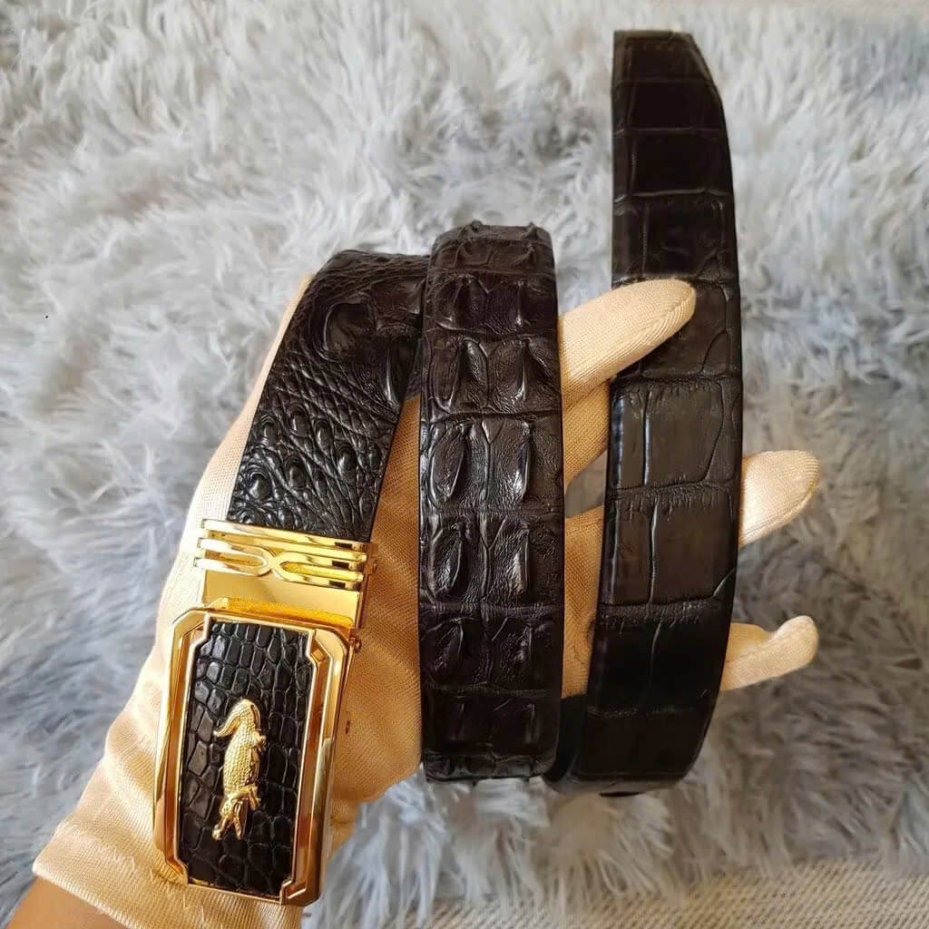 Thắt lưng da cá sấu hàng đẹp loại 1 có hộp đựng đẹp chuẩn như hình ảnh