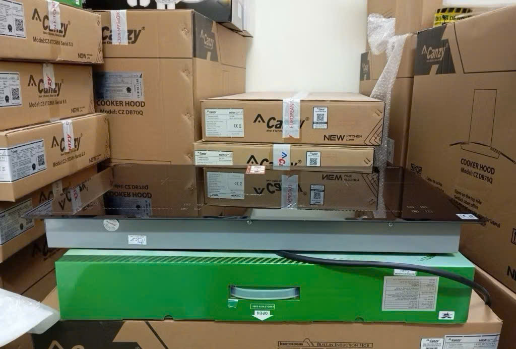 Bếp từ đôi kính cường lực cảm ứng đa năng  Amey