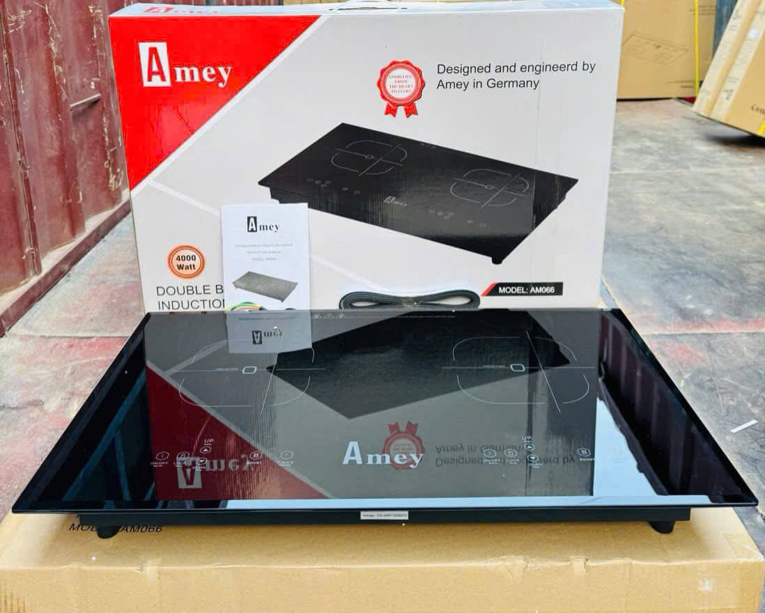 Bếp từ đôi kính cường lực cảm ứng đa năng  Amey