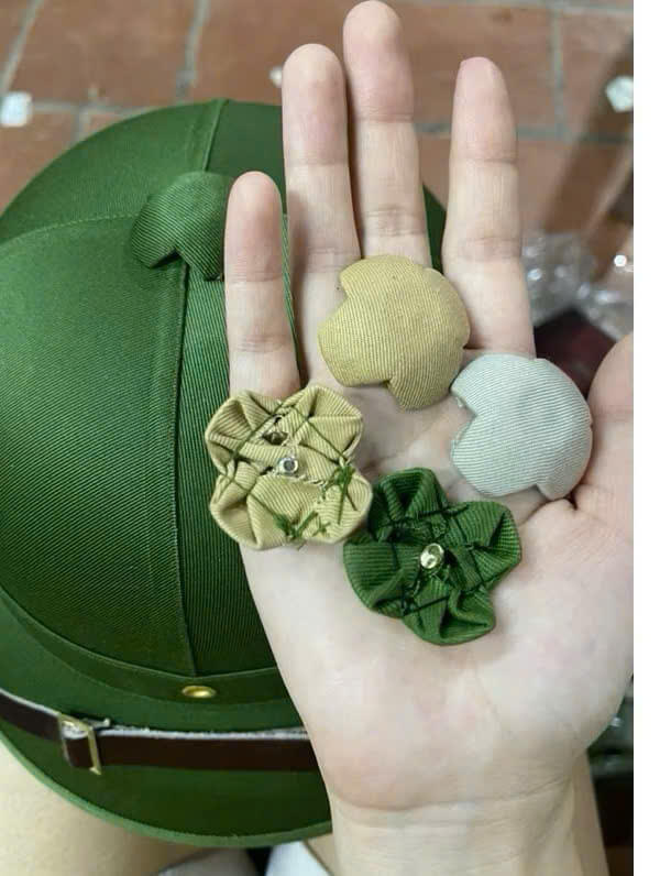 Bộ phụ kiện mũ cối đủ loại từ Đinh tán đến chóp mũ sao mũ cầu mũ quay da mũ