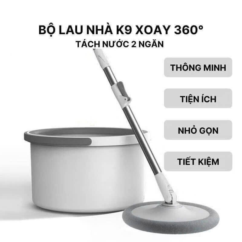 Chổi lau nhà k9 hiện đại thông minh tự tách chất bẩn gọn nhẹ,thuận tiện
