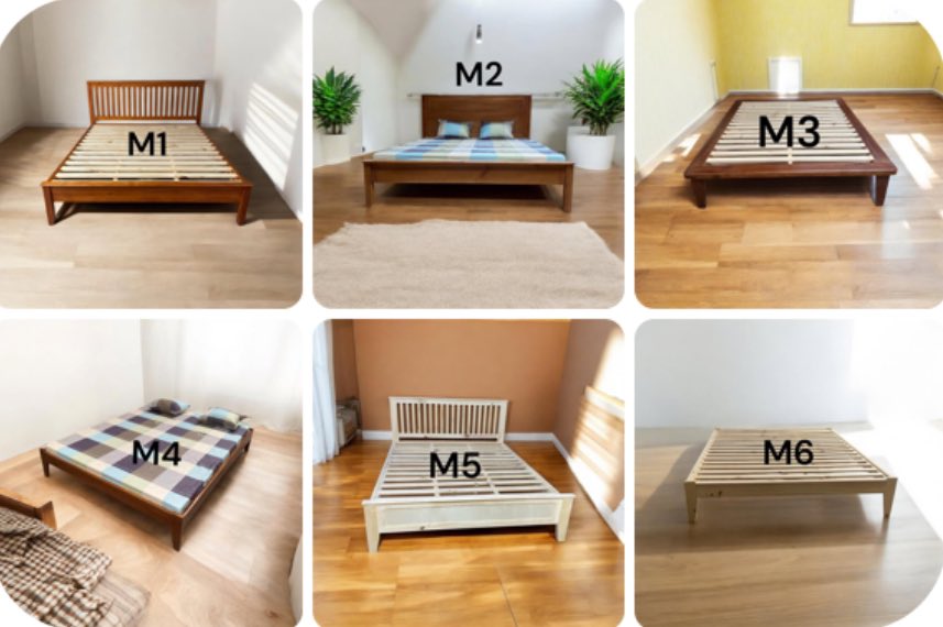 BỘ NỘI THẤT PHÒNG NGỦ GỖ THÔNG TỰ NHIÊN