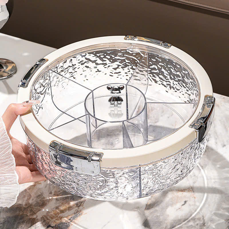 Khay mứt Tết tròn sang trọng đón năm mới