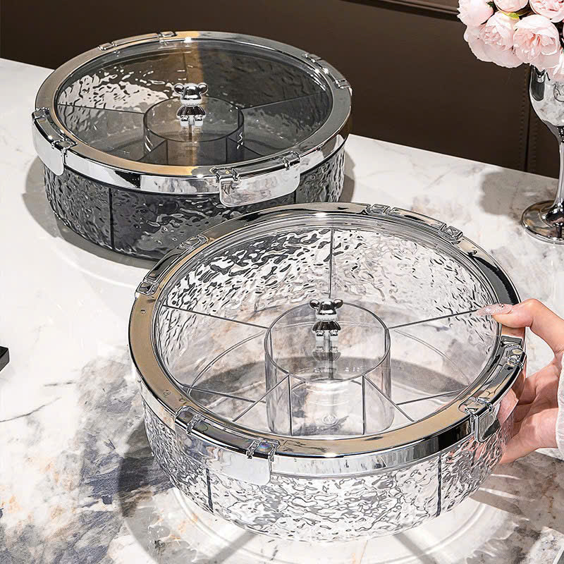 Khay mứt Tết tròn sang trọng đón năm mới