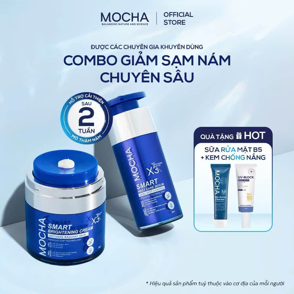 KEM GIẢM SẠM NÁM CHUYÊN SÂU MOCHA SMART BRIGHTENING CREAM