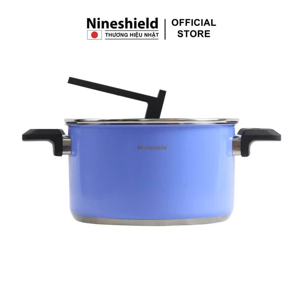 Set Nồi Chảo Chống Dính Nineshield KB BNI66 6 Món , Inox 304 Cao Cấp Độ Bền Cao,