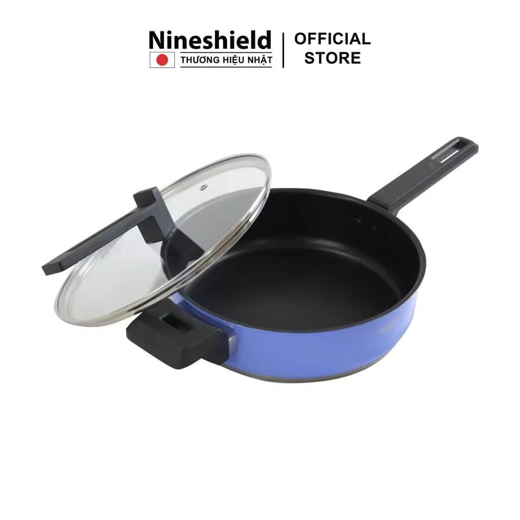 Set Nồi Chảo Chống Dính Nineshield KB BNI66 6 Món , Inox 304 Cao Cấp Độ Bền Cao,