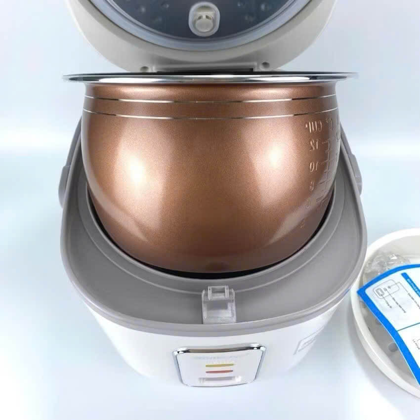 Nồi cơm điện Shap 1.8L thiết kế sang trọng lòng nồi dày dặn chống dính có vỉ hấp công suất 900w shop