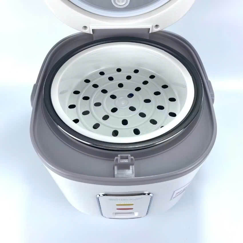 Nồi cơm điện Shap 1.8L thiết kế sang trọng lòng nồi dày dặn chống dính có vỉ hấp công suất 900w shop