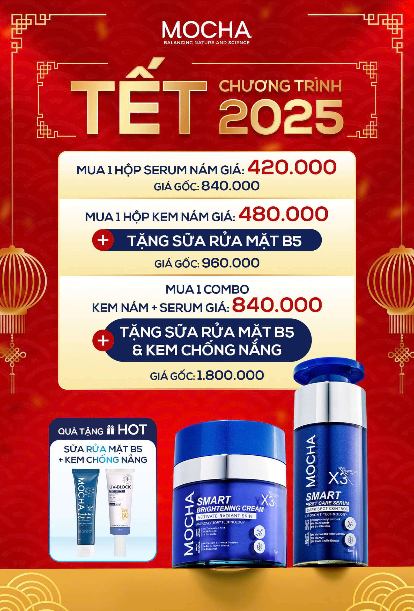 Kem Giảm Sạm Nám Chuyên Sâu Mocha Smart Brightening Cream 30gr