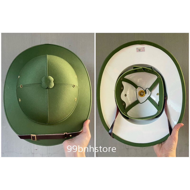 Mũ vành rộng cốt nhựa bọc vải kaki phong cách lịch lãm sang trọng